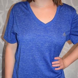 Blue Adidas Ultimate Tee 100% Polyester
